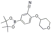 2-(tetrahydro-2H-pyran-4-yloxy)-5-(4,4,5,5-tetraMethyl-1,3,2-dioxaborolan-2-yl)benzonitrile CAS#: 1292317-54-4