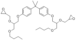 2,2'-[(1-methylethylidene)bis[4,1-phenyleneoxy[1-(butoxymethyl)ethylene]oxymethylene]]bisoxirane CAS#: 71033-08-4