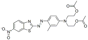 2,2'-[[3-methyl-4-[(6-nitrobenzothiazol-2-yl)azo]phenyl]imino]bisethyl diacetate CAS#: 70660-53-6