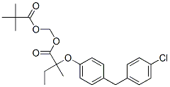 2,2-dimethylpropanoyloxymethyl 2-[4-[(4-chlorophenyl)methyl]phenoxy]-2 -methyl-butanoate CAS#: 71548-86-2