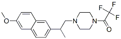 2,2,2-trifluoro-1-[4-[2-(6-methoxynaphthalen-2-yl)propyl]piperazin-1-y l]ethanone CAS#: 72278-80-9