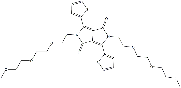 2,5-bis(2-(2-(2-Methoxyethoxy)ethoxy)ethyl)-3,6-di(thiophen-2-yl)pyrrolo[3,4-c]pyrrole-1,4(2H,5H)-dione CAS#: 1296131-04-8