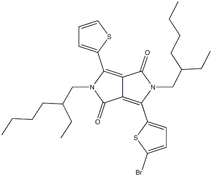 2,5-bis(2-ethylhexyl)-3-(5-broMo-thiophene-2-yl)-6-(thiophene-2-yl)-pyrrolo[3,4-c]pyrrole-1,4-dione CAS#: 1308671-90-0