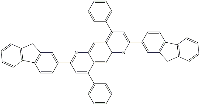 2,7-Bis(9H-fluoren-2-yl)-4,9-diphenylpyrido[2,3-g]quinoline CAS#: 1110276-72-6
