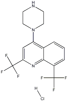 2,8-Bis(trifluoromethyl)-4-(piperazin-1-yl)quinoline hydrochloride CAS#: 1170789-64-6
