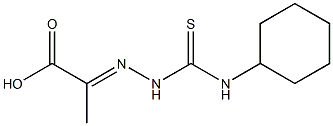 (2E)-2-[2-[(CyclohexylaMino)thioxoMethyl]hydrazinylidene]propanoic Acid CAS#: 1313191-88-6