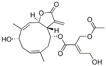 (2E)-2-[(Acetyloxy)methyl]-4-hydroxy-2-butenoic acid (3aR,4R,6E,9S,10E,11aR)-2,3,3a,4,5,8,9,11a-octahydro-9-hydroxy-6,10-dimethyl-3-methylene-2-oxocyclodeca[b]furan-4-yl ester CAS#: 72493-41-5