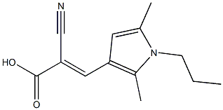 (2E)-2-cyano-3-(2,5-diMethyl-1-propyl-1H-pyrrol-3-yl)acrylic acid CAS#: 1164512-84-8