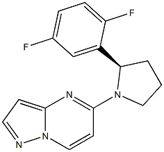 (2R)-2-(2,5-difluorophenyl)-1-{pyrazolo[1,5-a]pyrimidin-5-yl}pyrrolidine CAS#: 1223404-89-4