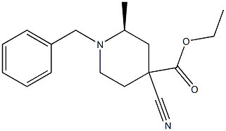 (2S)-ethyl 1-benzyl-4-cyano-2-methylpiperidine-4-carboxylate CAS#: 1263274-26-5