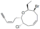 (2S,3S,5Z,8S,9S)-3-Bromo-8-chloro-2-ethyl-2,3,4,7,8,9-hexahydro-9-[(Z)-2-pentene-4-ynyl]oxonin CAS#: 71939-43-0
