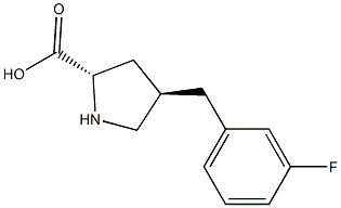 (2S,4R)-4-(3-fluorobenzyl)pyrrolidine-2-carboxylic acid CAS#: 1262526-44-2