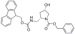 (2S,4S)-benzyl 2-((((9H-fluoren-9-yl)methoxy)carbonylamino)methyl)-4-hydroxypyrrolidine-1-carboxylate CAS#: 1234908-56-5