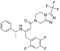 (2Z)-1-[5,6-Dihydro-3-(trifluoromethyl)-1,2,4-triazolo[4,3-a]pyrazin-7(8H)-yl]-3-[[(1R)-1-phenylethyl]amino]-4-(2,4,5-trifluorophenyl)-2-buten-1-one CAS#: 1169707-29-2