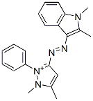 3-[(1,2-Dimethyl-1H-indol-3-yl)azo]-1,5-dimethyl-2-phenyl-1H-pyrazol-2-ium CAS#: 70236-47-4