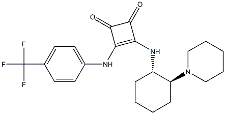3-[[(1S,2S)-2-(1-piperidinyl)cyclohexyl]aMino]-4-[[4-(trifluoroMethyl)phenyl]aMino]-3-Cyclobutene-1,2-dione CAS#: 1312991-08-4