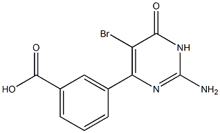 3-(2-Amino-5-bromo-1,6-dihydro-6-oxo-4-pyrimidinyl)benzoic acid CAS#: 1383132-82-8
