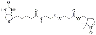3-[[2-(BIOTINAMIDO)ETHYL]DITHIO]PROPIONIC ACID 4'-(HYDROXYMETHYL)DMPO ESTER CAS#: 1255087-87-6