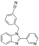 3-((2-(Pyridin-3-yl)-1H-benzo[d]iMidazol-1-yl)Methyl)benzonitrile CAS#: 1176031-93-8