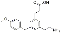 3-(3-(2-Aminoethyl)-5-(4-methoxybenzyl)phenyl)propanoic acid CAS#: 1260741-10-3