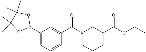3-[3-(ETHOXYCARBONYL)PIPERIDINE-1-CARBONYL]BENZENEBORONIC ACID PINACOL ESTER CAS#: 1073355-04-0