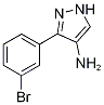 3-(3-bromophenyl)-1H-pyrazol-4-amine CAS#: 1171492-86-6