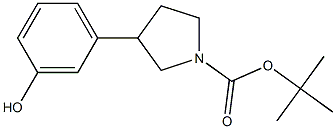 3-(3-hydroxyphenyl)-1-Pyrrolidinecarboxylic acid 1,1-diMethylethyl ester CAS#: 1094217-59-0