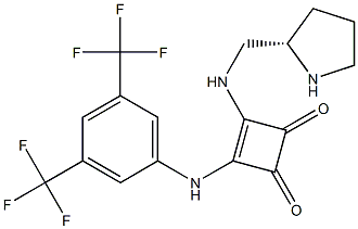 3-[[3,5-bis(trifluoroMethyl)phenyl]aMino]-4-[[(2S)-2-pyrrolidinylMethyl]aMino]-3-Cyclobutene-1,2-dione CAS#: 1356935-80-2