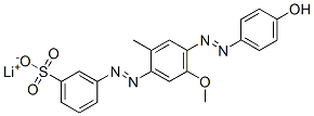 3-[[4-[(4-Hydroxyphenyl)azo]-5-methoxy-2-methylphenyl]azo]benzenesulfonic acid lithium salt CAS#: 71317-11-8
