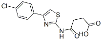 3-[[4-(4-chlorophenyl)-1,3-thiazol-2-yl]carbamoyl]propanoic acid CAS#: 71576-05-1