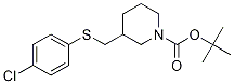 3-(4-Chloro-phenylsulfanylmethyl)-piperidine-1-carboxylic acid tert-butyl ester CAS#: 1289388-17-5
