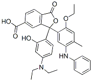 3-[4-(Diethylamino)-2-hydroxyphenyl]-3-[2-ethoxy-4-methyl-5-(phenylamino)phenyl]-1,3-dihydro-1-oxo-5-isobenzofurancarboxylic acid CAS#: 70815-14-4