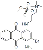 3-[(4-amino-3-bromo-9,10-dihydro-9,10-dioxo-1-anthryl)amino]propyltrimethylammonium methyl sulphate CAS#: 72208-24-3
