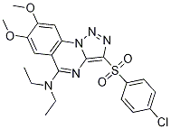 3-(4-chlorophenylsulfonyl)-N,N-diethyl-7,8-diMethoxy-[1,2,3]triazolo[1,5-a]quinazolin-5-aMine CAS#: 1200443-21-5