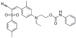 3-[4-[ethyl[2-[[(phenylamino)carbonyl]oxy]ethyl]amino]-2-methylphenyl]-2-[(4-methylphenyl)sulphonyl]acrylonitrile CAS#: 71701-32-1