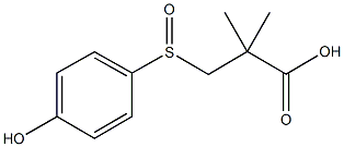 3-[(4-hydroxyphenyl)sulfinyl]-2,2-dimethylpropanoic acid CAS#: 1171935-44-6