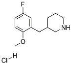3-(5-FLUORO-2-METHOXY-BENZYL)-PIPERIDINE HYDROCHLORIDE CAS#: 1171433-31-0