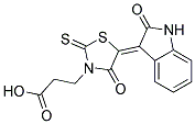 3-[(5Z)-4-OXO-5-(2-OXO-1,2-DIHYDRO-3H-INDOL-3-YLIDENE)-2-THIOXO-1,3-THIAZOLIDIN-3-YL]PROPANOIC ACID CAS#: 1355339-21-7