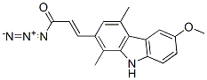 3-(6-methoxy-1,4-dimethyl-9H-carbazol-2-yl)acryloyl azide CAS#: 72237-90-2