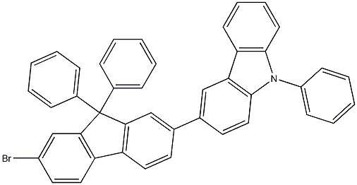 3-(7-Bromo-9,9-diphenyl-9H-fluoren-2-yl)-9-phenyl-9H-carbazole CAS#: 1207176-74-6