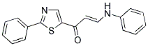 3-ANILINO-1-(2-PHENYL-1,3-THIAZOL-5-YL)-2-PROPEN-1-ONE CAS#: 1164554-55-5