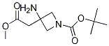 3-Azetidineacetic acid, 3-aMino-1-[(1,1-diMethylethoxy)carbonyl]-, Methyl ester CAS#: 1105662-89-2