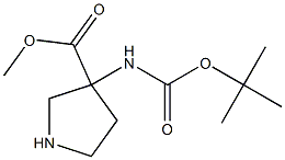 3 - (Boc-aMino)-pyrrolidin-3 - carboxylic acid Methyl ester CAS#: 1382035-21-3