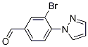 3-Bromo-4-(1H-pyrazol-1-yl)benzaldehyde CAS#: 1186663-53-5
