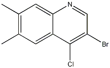 3-Bromo-4-chloro-6,7-dimethylquinoline CAS#: 1204811-01-7