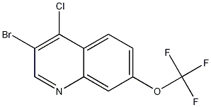 3-Bromo-4-chloro-7-trifluoromethoxyquinoline CAS#: 1204811-49-3