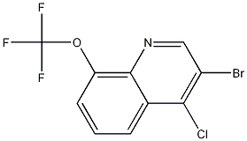 3-Bromo-4-chloro-8-trifluoromethoxyquinoline CAS#: 1204812-16-7