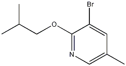 3-Bromo-5-methyl-2-(2-methylpropoxy)pyridine CAS#: 1255574-44-7
