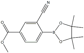 3-CYANO-4-(4,4,5,5-TETRAMETHYL-1,3,2-DIOXABOROLAN-2-YL)-BENZOIC ACID, METHYL ESTER CAS#: 1258963-20-0