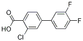 3-Chloro-3',4'-difluoro-[1,1'-biphenyl]-4-carboxylic acid CAS#: 1261956-79-9